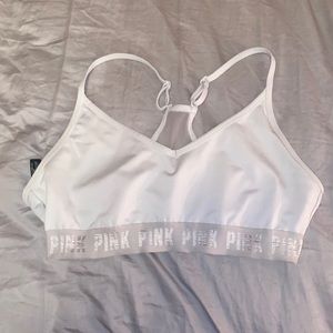 White sports bra